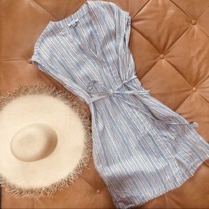 SAKS 5TH PURE NAVY Linen Dress